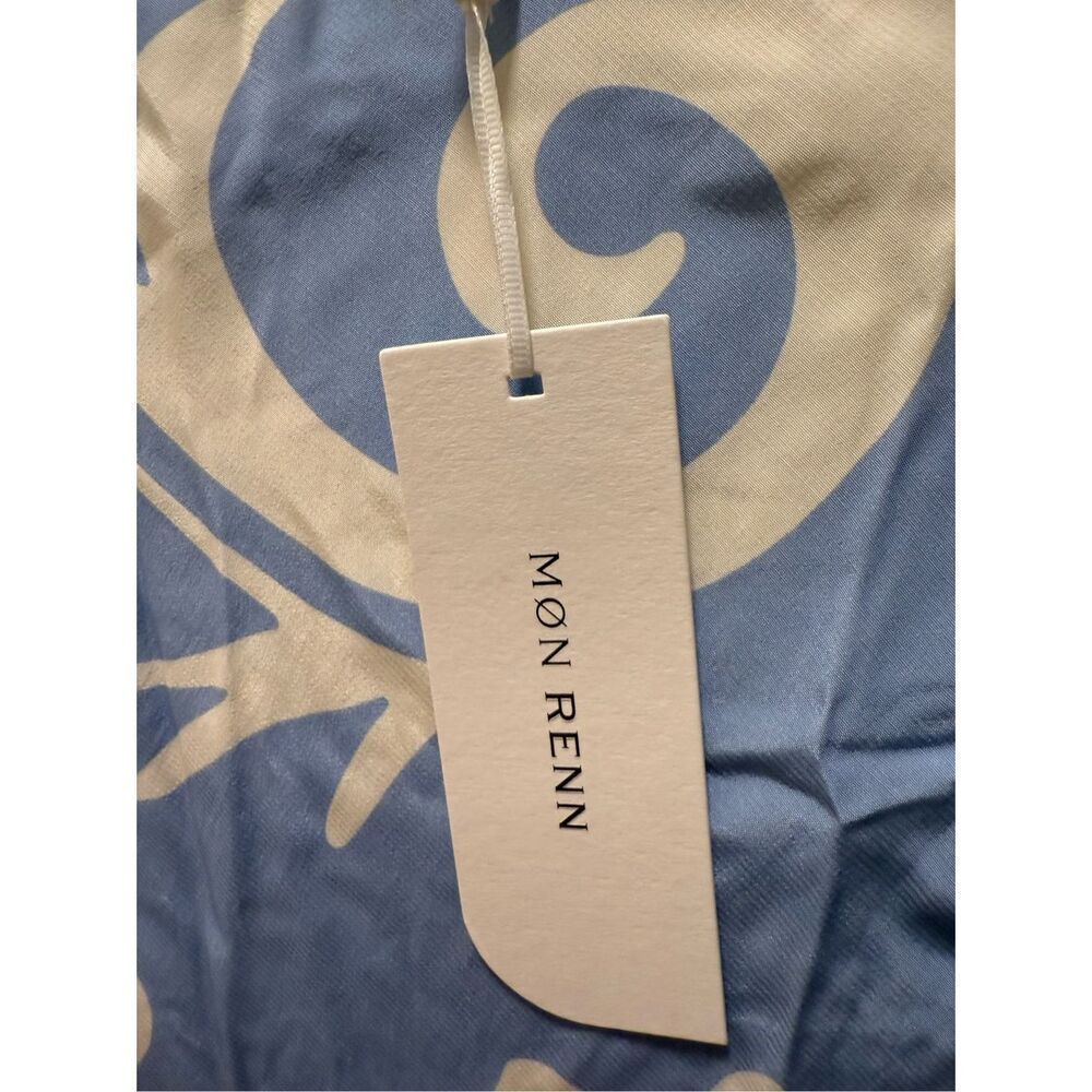 MØN RENN Eden Maxi Dress In Blue  Floral Summer Vacation Dress  size S NWT - Picture 9 of 9